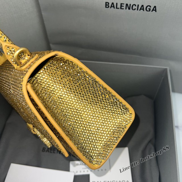 Balenciaga專櫃爆款燙磚重手工小號沙漏包手提包 巴黎世家Hourglass沙漏包 款號：8896 fyj1492